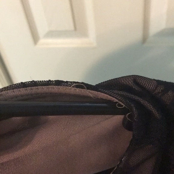 Kasper black lace-top midi - Picture 3 of 4